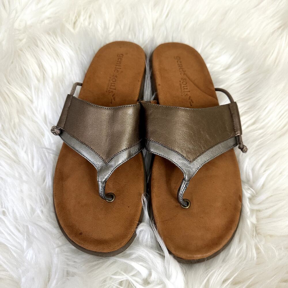 Gentle Souls Leather Sandals Sz 10